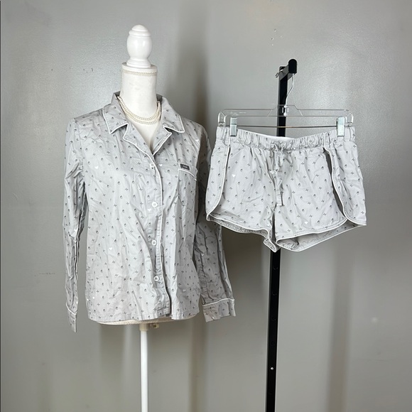 Figs Gray Patterned Pajama Set - Picture 1 of 9